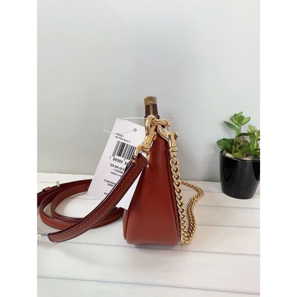 NWT Coach CW321 Teri MINI Signature Canvas Crossbody Bag With Rexy Sticker Print - Picture 3 of 6